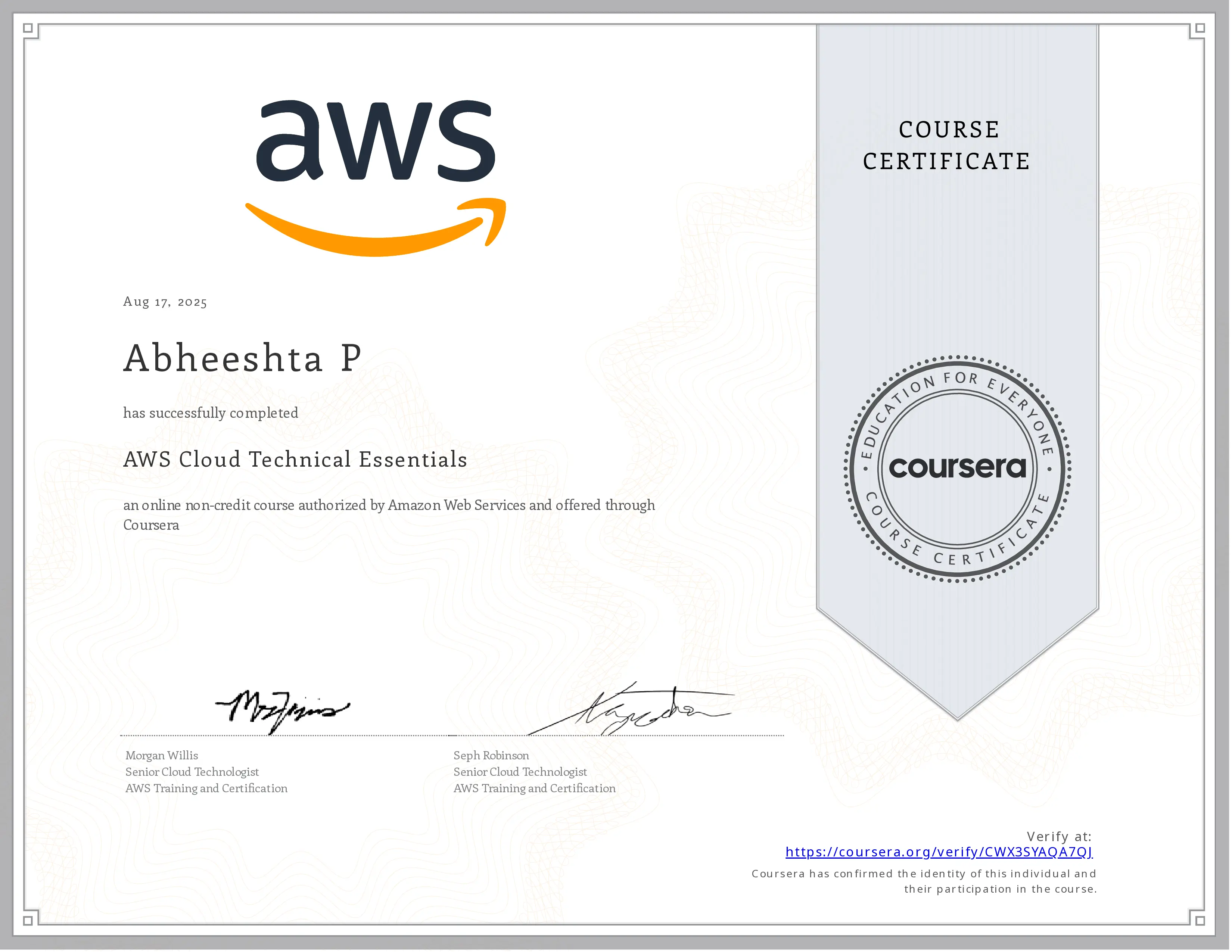 AWS Cloud Technical Essentials